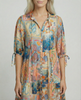 Seashell Yoke Front Mini Dress