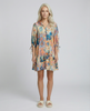 Seashell Yoke Front Mini Dress