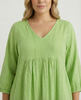 Sequin Midi Smock Dress - Lime