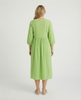 Sequin Midi Smock Dress - Lime