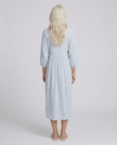 Sequin Midi Smock Dress - Sky