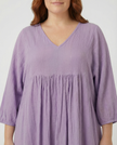 Sequin Midi Smock Dress - Lavender