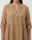 Sequin Dobby TabSlv Dress - Carmello