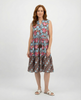 Sleeveless Drawstring Dress - Brown