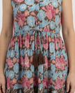 Sleeveless Drawstring Dress - Brown