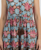 Sleeveless Drawstring Dress - Brown