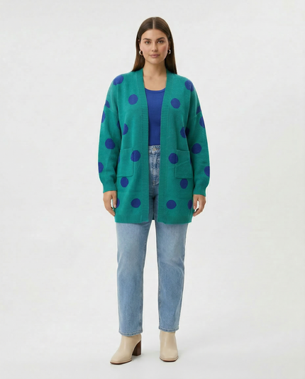 Spot Cardigan - Emerald