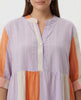 Stripe Tab Sleeve Dress - Lilac