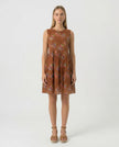 Tan Rainbow Dress
