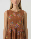 Tan Rainbow Dress