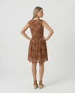 Tan Rainbow Dress