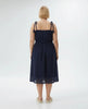 Tie Shoulder Sundress - Navy
