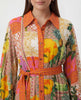 Tropical Patch Trim Maxi Dress