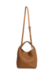 Woven Handbag with Pouch - Tan
