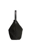 Woven Slouch Handbag - Black