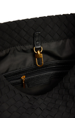 Woven Slouch Handbag - Black