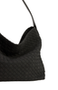 Woven Slouch Handbag - Black