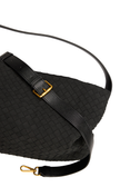 Woven Slouch Handbag - Black