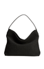 Woven Slouch Handbag - Black