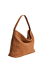 Woven Slouch Handbag - Tan