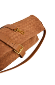Woven Slouch Handbag - Tan