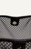 Netted Tote Bag with Pouch - Black