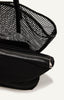 Netted Tote Bag with Pouch - Black